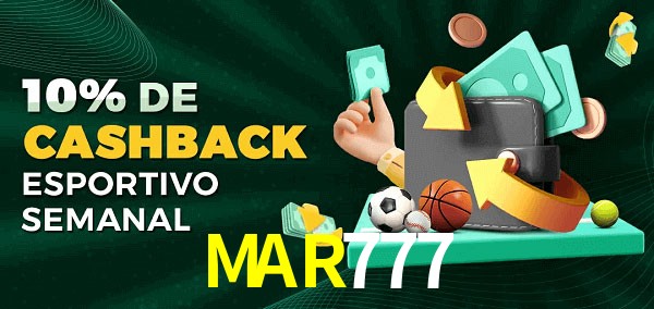 10% de bônus de cashback na MAR777